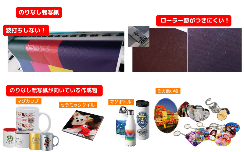糊なし昇華転写紙|通販、ロール、A4、A3